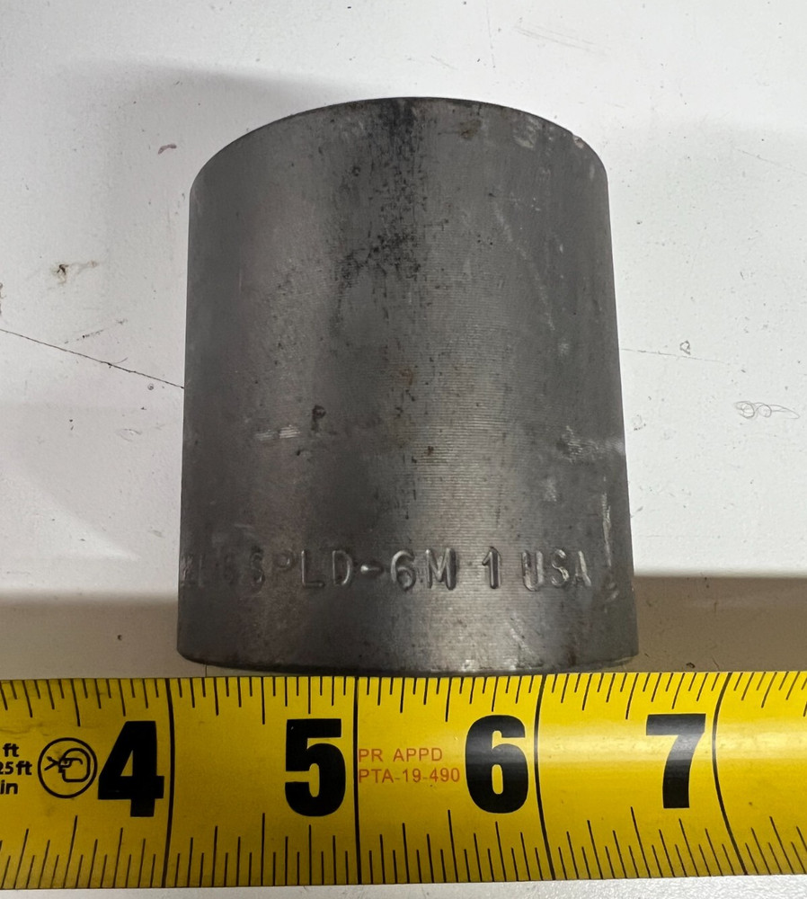 1" Adapter Coupling Socket Weld x Threaded Fem NPT Class 6000 Forged Steel USA