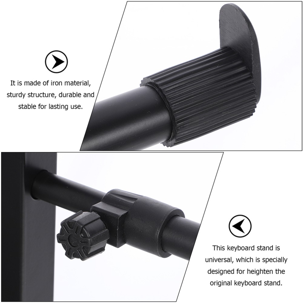 2 Sets Electronic Organ Keyboard Universal Elevation Brackets Keyboard Holder