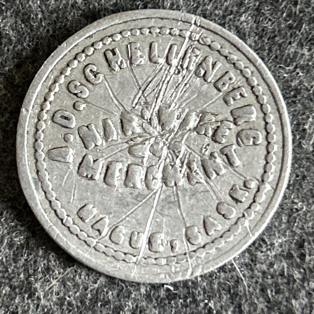 Hague Saskatchewan Canada Trade Token 10¢ E.D. Schellenberg Hardware Merchant