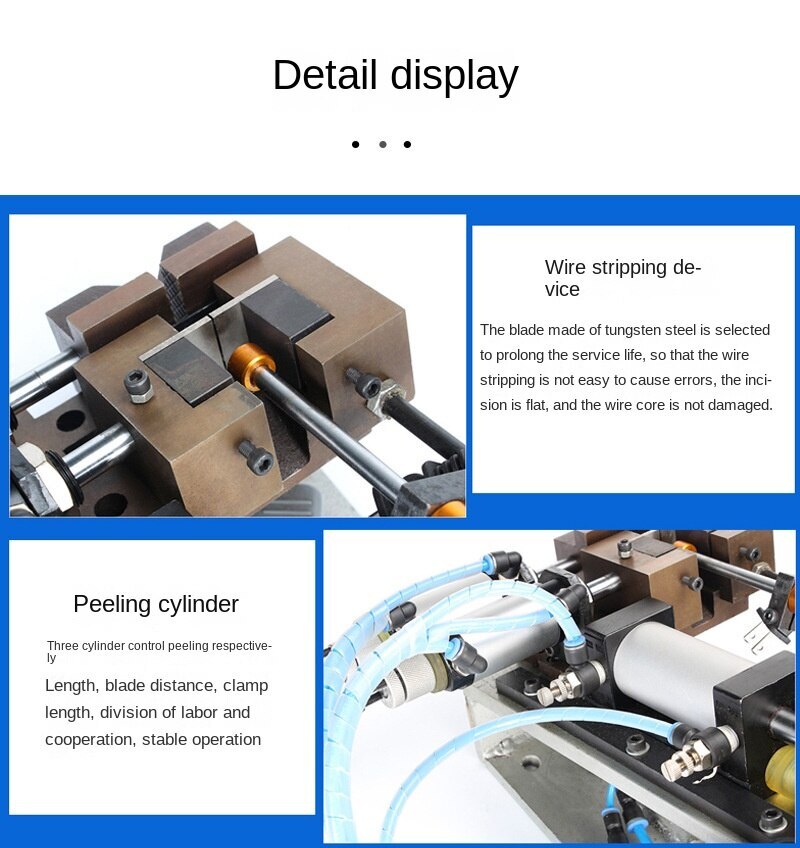 Pneumatic Stripping Machine Power Cord Cable Core Wire Pneumatic Peeling Machine