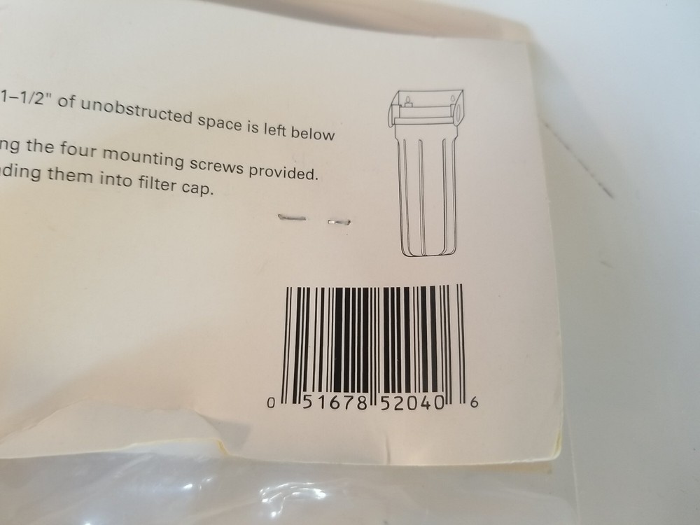 AMERICAN PLUMBER WMB34 WATER FILTER MOUNTING BRACKET Dirty packaging