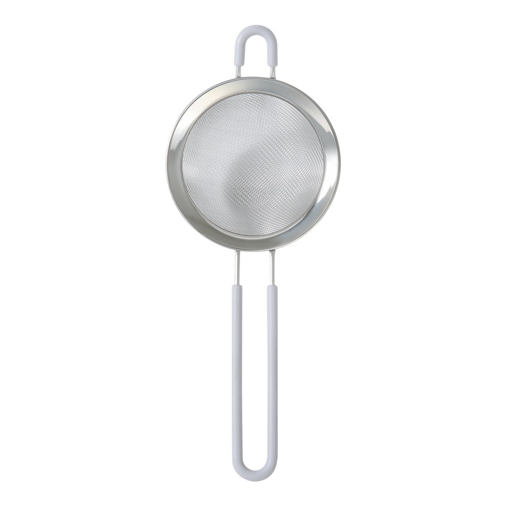 3" Premium Stainless Steel Fine Mesh Strainer, Silver