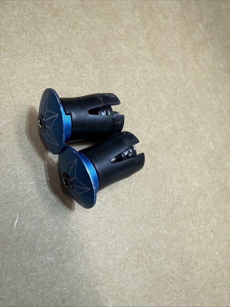 Blue Supacaz Locking Bar End Plugs