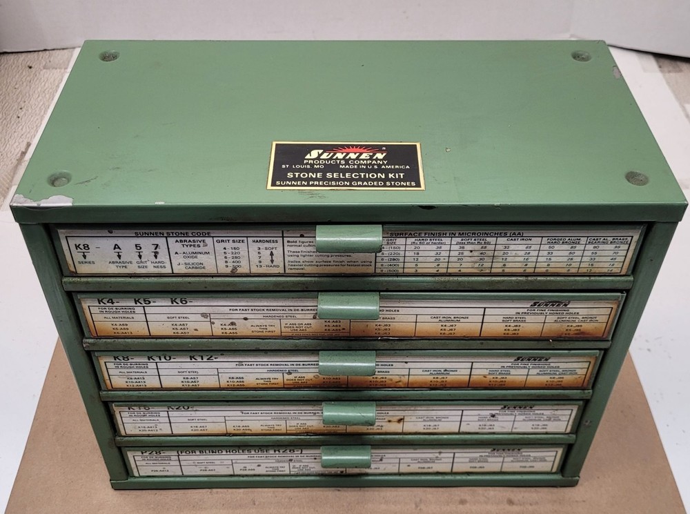 Sunnen Stone Collection Kit – 5 Drawer