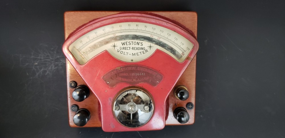 Vintage Weston's Direct Reading Volt-Meter Voltmeter