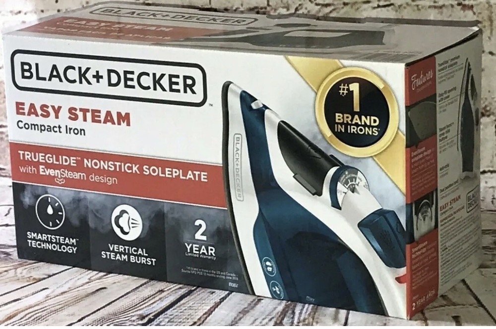 Black and Decker Compact Iron Clothes True Glide Vertical Steam Glide College