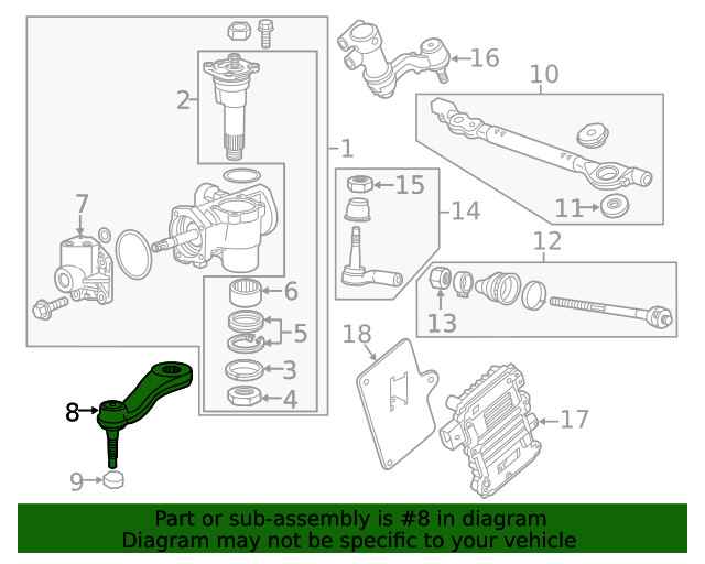Genuine GM Pitman Arm 84089951