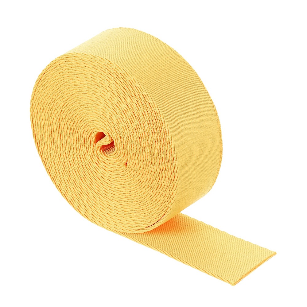 5 Yards Nylon Webbing Strap, 1 3/8-inch Bag Flat Webbing Straps, Light Yellow