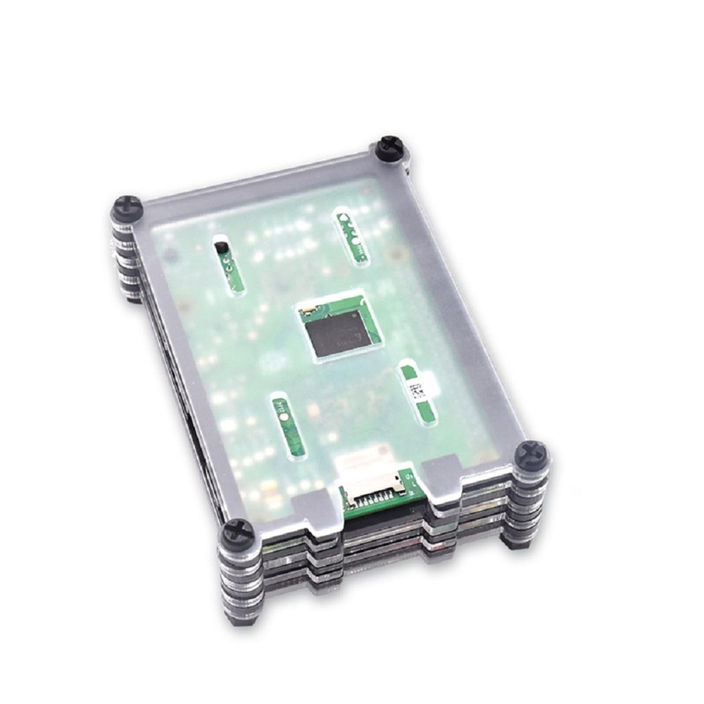 9 Layers Acrylic Transparent Case With Cooling Fan For Raspberry Pi 3B+/3B E