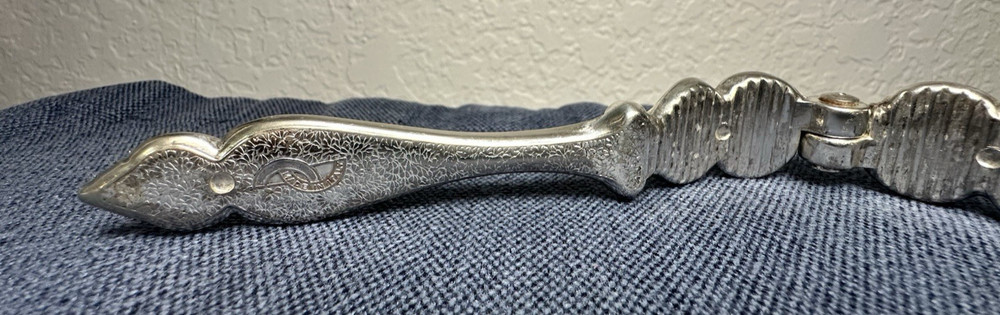 Vintage Baroque Ornate Silver Nutcracker - Made In Italy