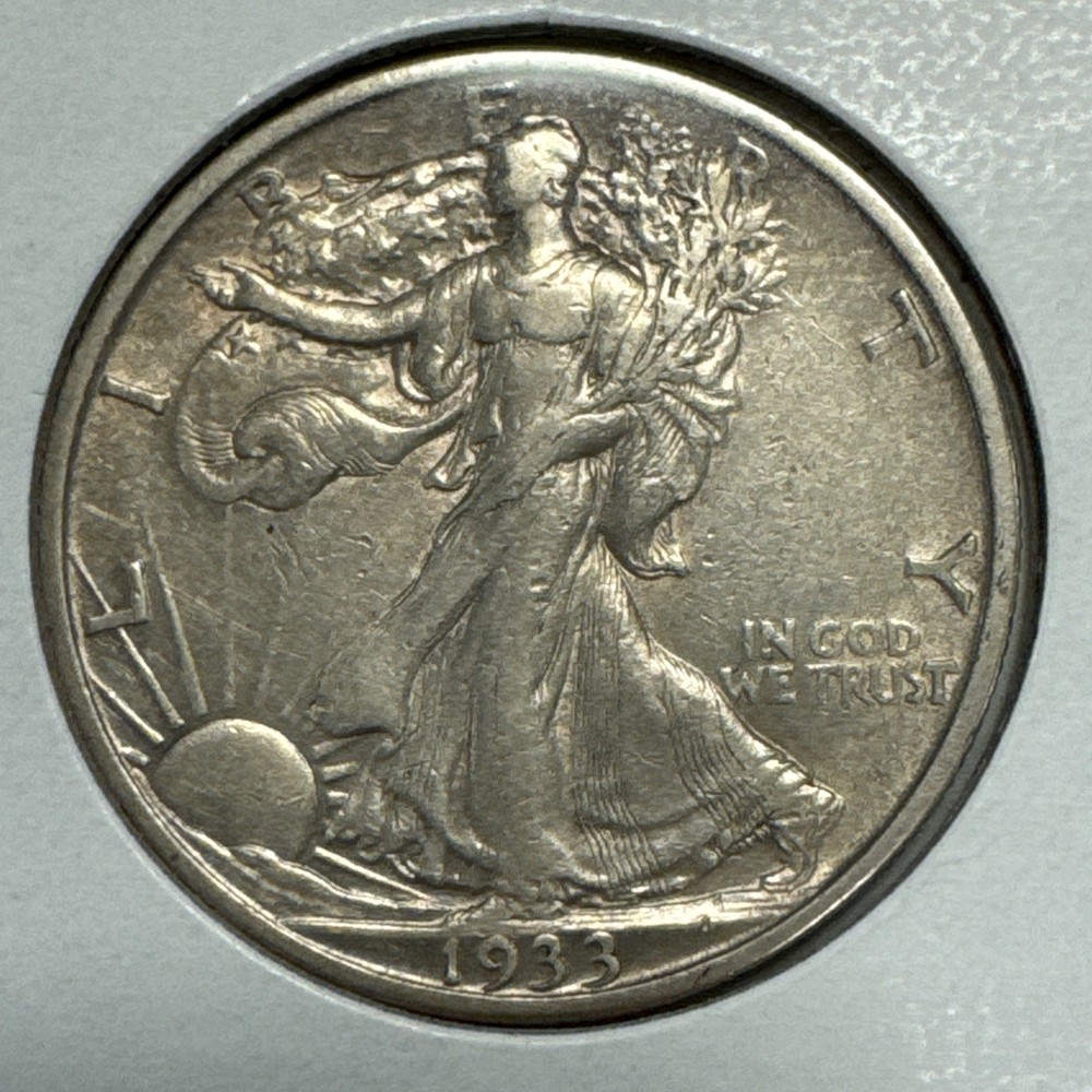 1933-S Walking Liberty Half Dollar XF+