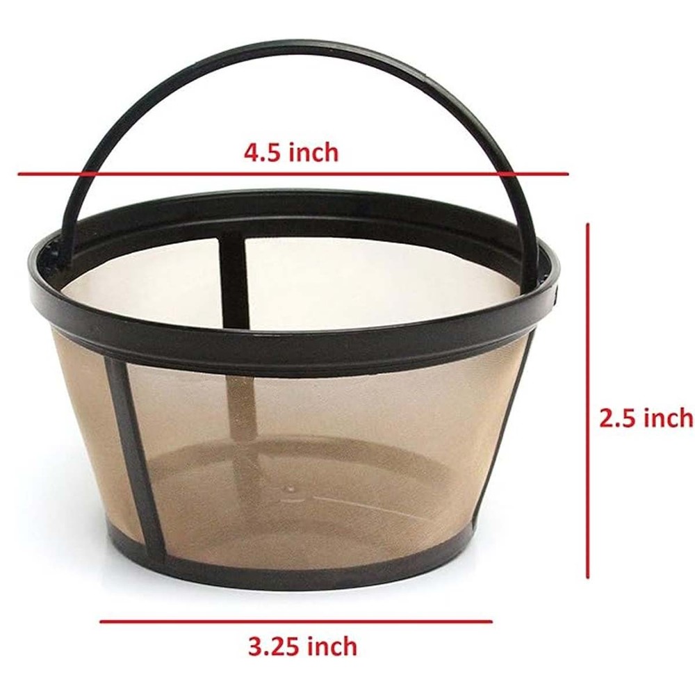 Reusable 8-12 Cup Basket Coffee Filter for Mr Coffee Machine and Makers