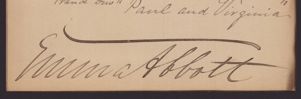 EMMA ABBOTT - AUTOGRAPH QUOTATION SIGNED
