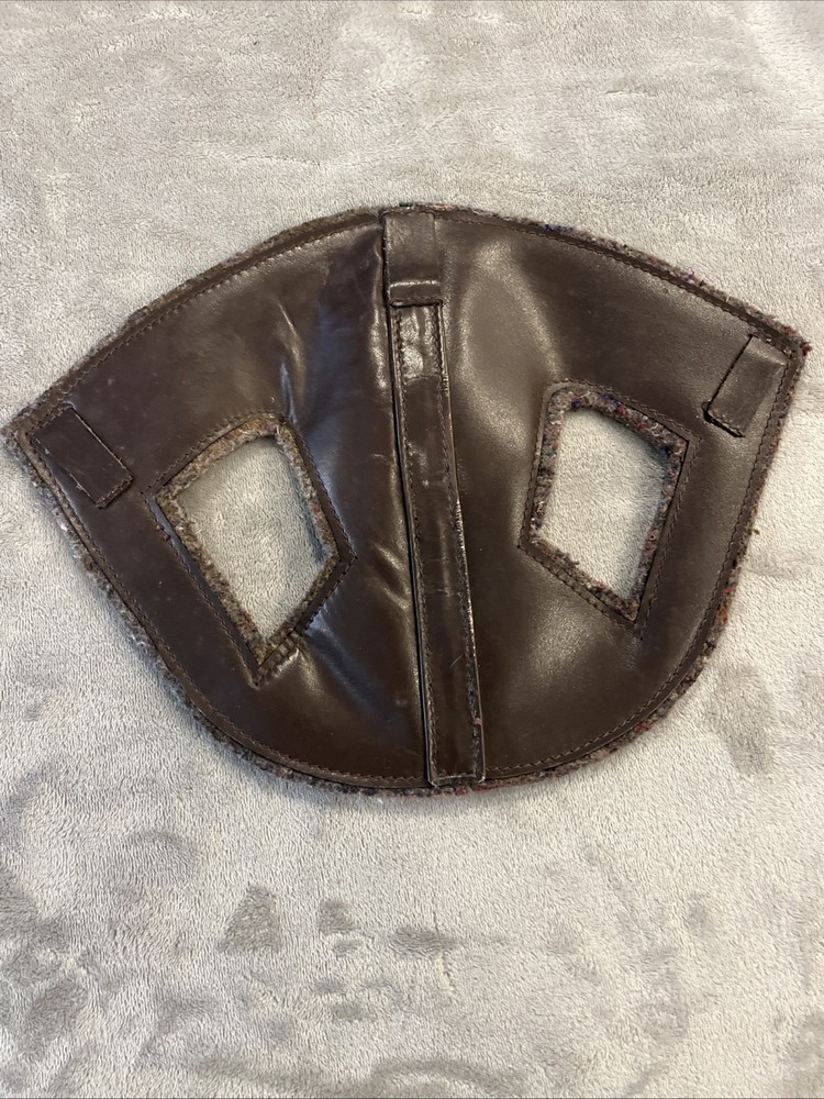 Leather Horse Head Bumper - Felt underside - Safe Horse Trailering