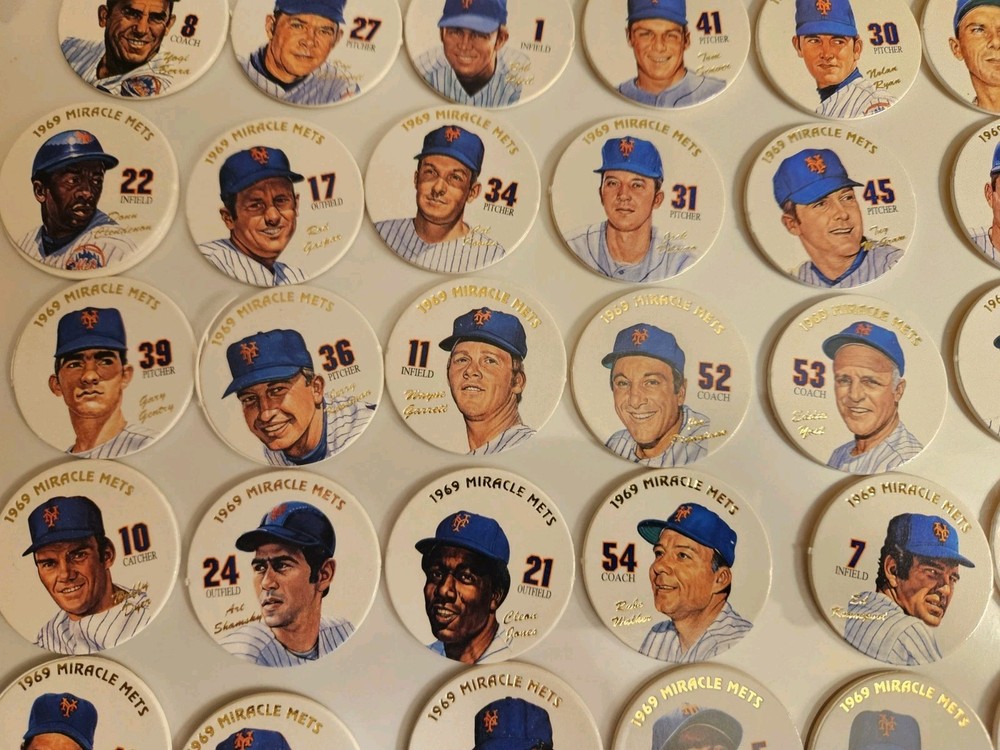 1969 NEW YORK MIRACLE METS 31 POGS