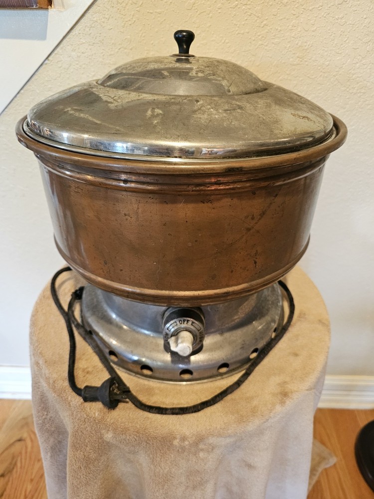 Antique Electric Copper Slow Cooker