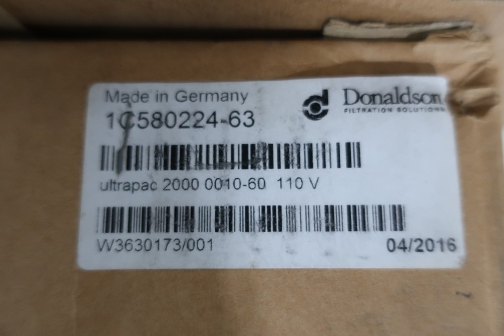 Donaldson 1C580224-63 Ultrapac 2000 Dryer 0010-60