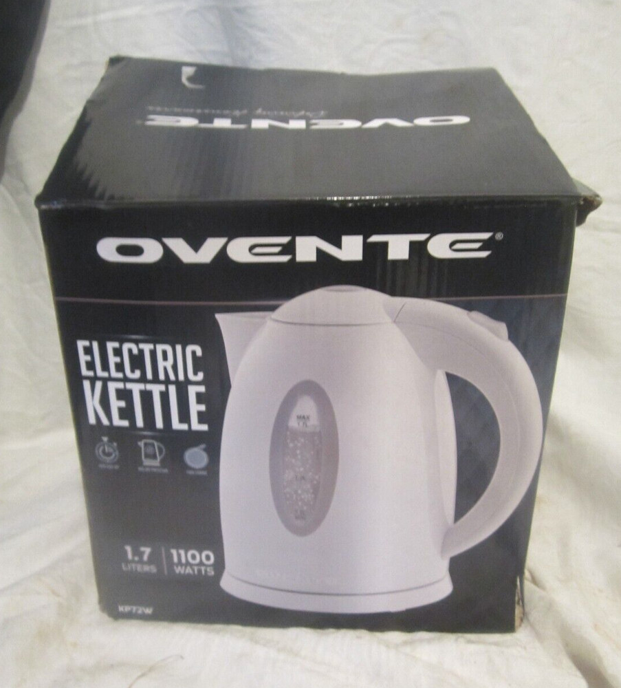 Ovente KP72W Portable Tea Maker With LED Indicator Light 1.7L Electric Kettle