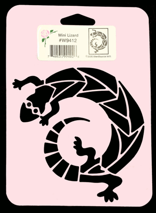4" Lizard stencil gecko template animal pattern paint craft new by Stensource