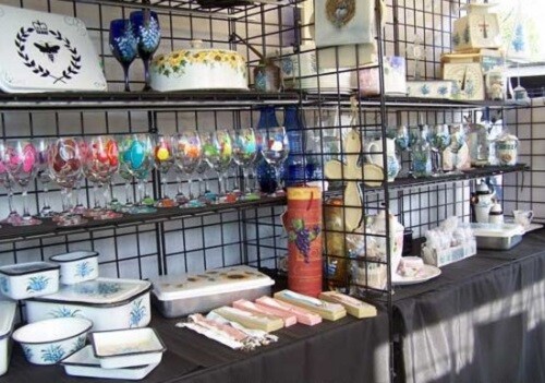 Display Grid Rack Black 2 x 6 ft Panel Wire Retail Wall Art Craft Show Organizer