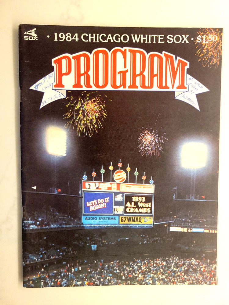4/7/84 JACK MORRIS NO-HITTER PROGRAM at Chicago White Sox SCORED