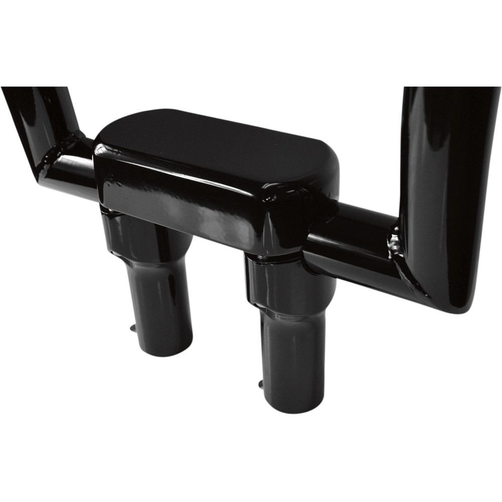 LA Choppers Black 4" Risers with  Solid Top LA-7442-04B