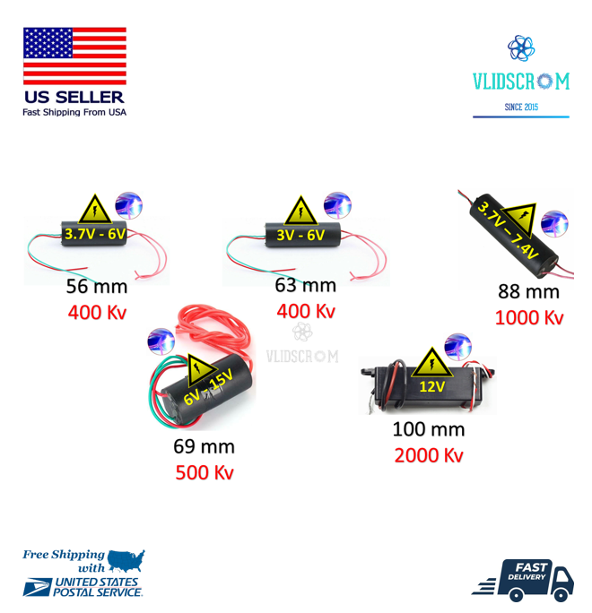DC 400KV 500KV 1000KV 2000KV Boost Step-up Module High Power Voltage Transformer