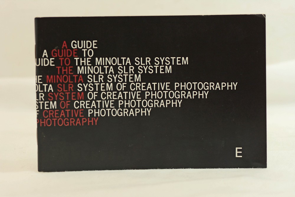 MINOLTA MD CAMERA LENS AND ACCESSORIES MANUAL