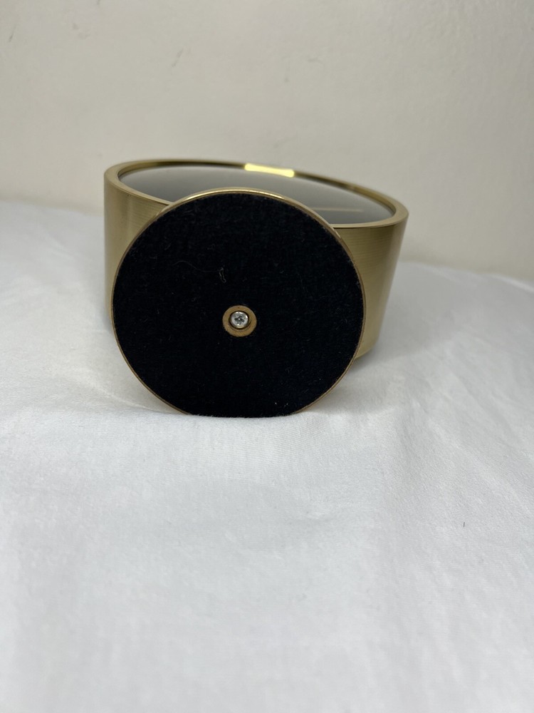 Mid-Century Modern Brass Table Or Desk Clock By Howard Miller
