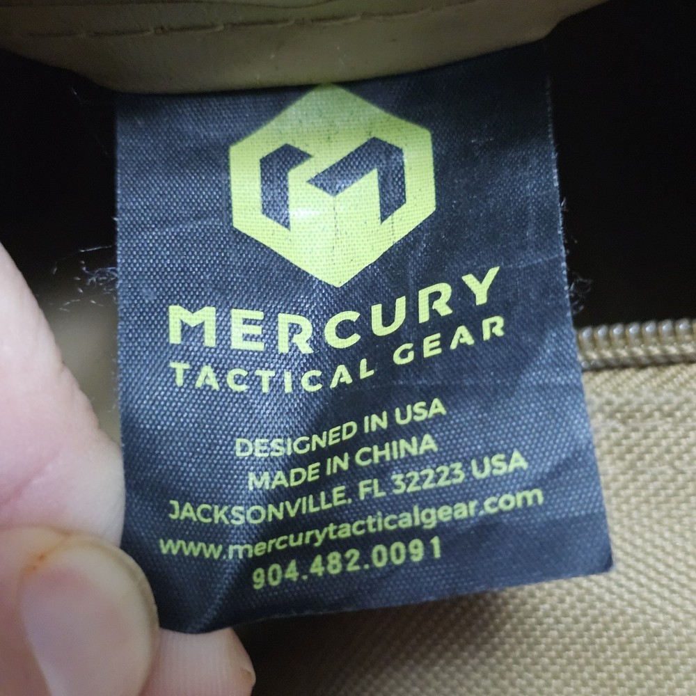 Mercury Tactical Gear Tan Canvas Toiletrie Bag
