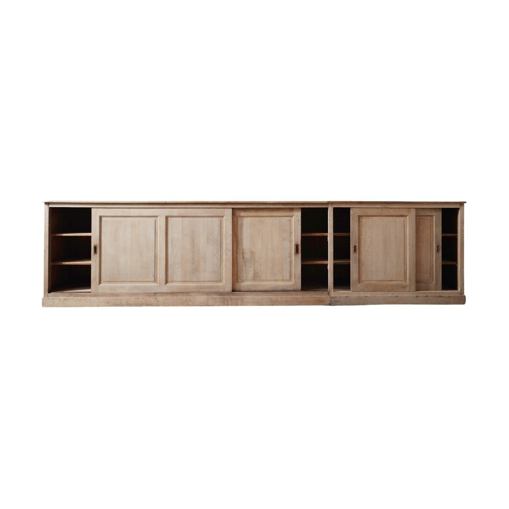 19th Century French Long Oak Buffet