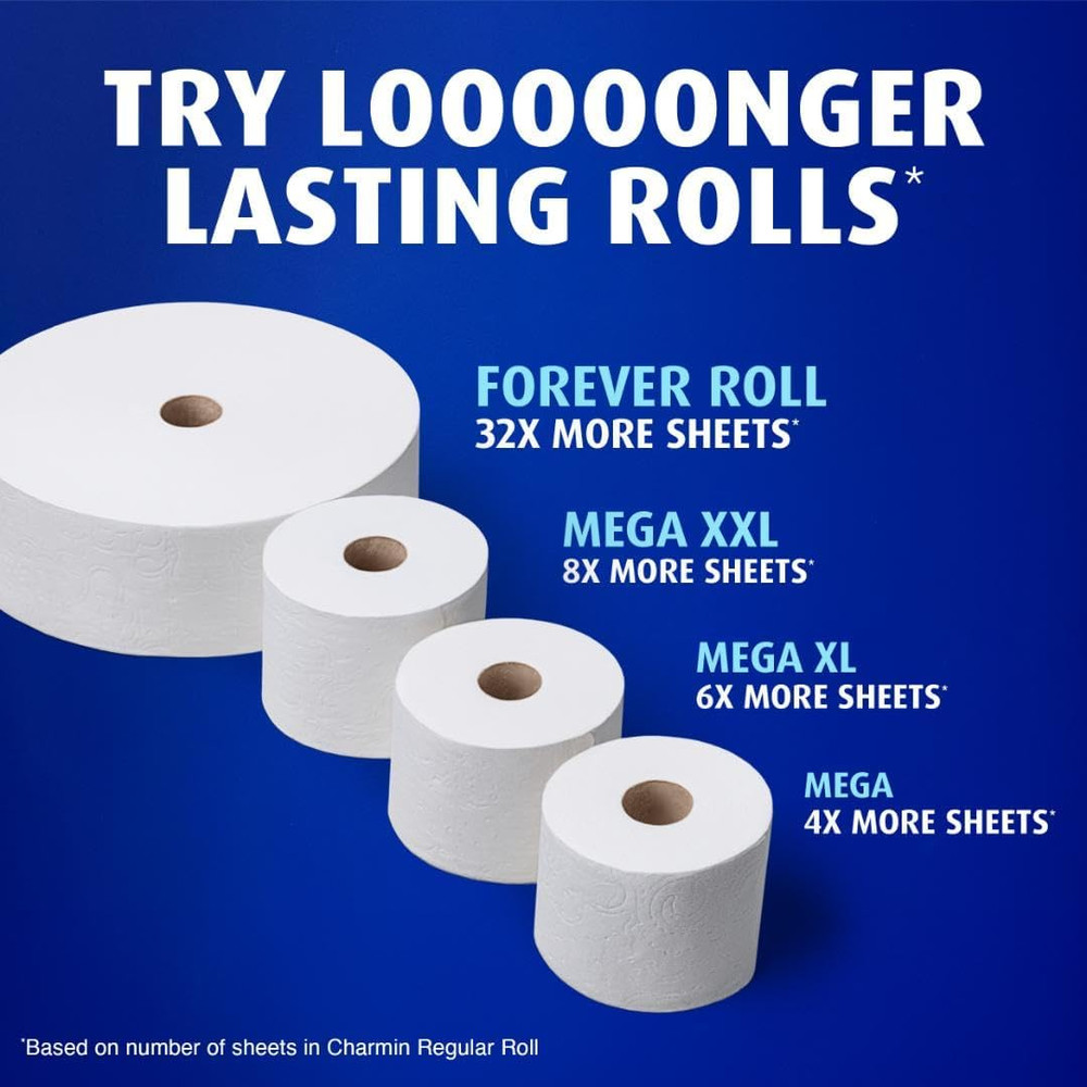 Ultra Soft Toilet Paper, 6 Mega Rolls = 24 Regular Rolls