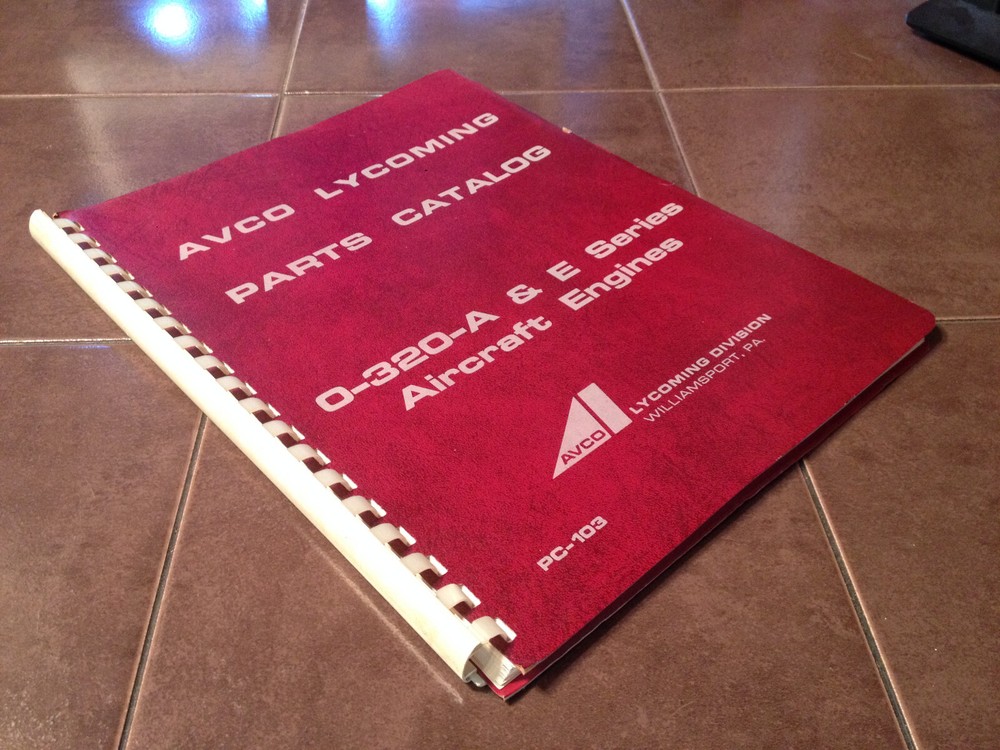 Lycoming O-320-A and O-320-E, Low Compression Engine Parts Manual