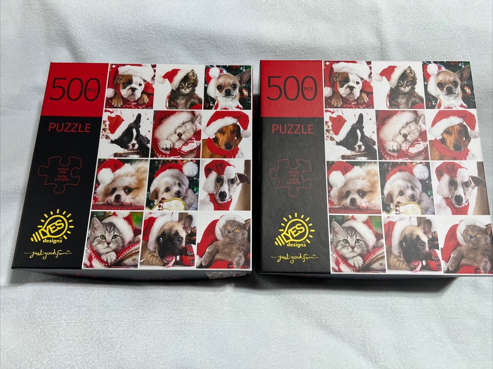 500 Piece Puppy Puzzle 2 Pack