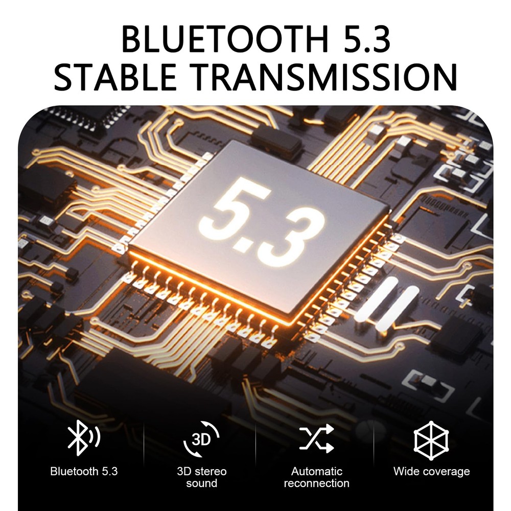 MOXRUQ USB Bluetooth Receiver for Car, 5.3 Wireless 1 PC, Black