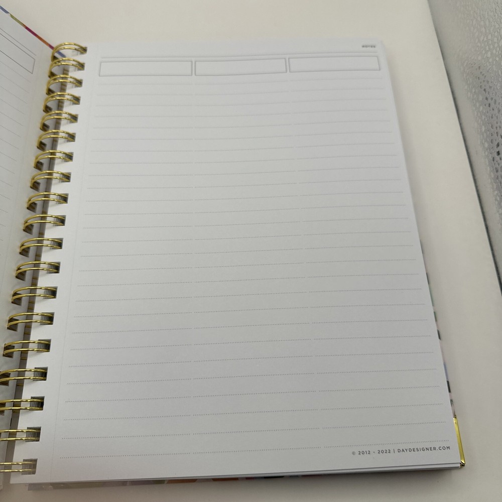 Day Deaigner Hardcover Lined Notebook. Blurred Spring