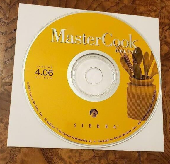 Master Cook Deluxe - Version 4.06 CD ROM - Sierra 1997