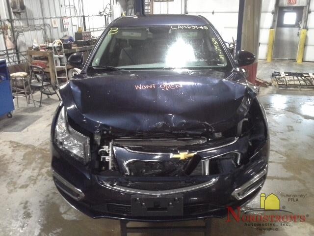 2015 Chevy Cruze Driver Front Headrest Only Gray Cloth