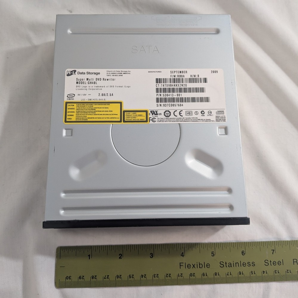 Hitachi LG Data Storage Super Multi DVD Rewriter Model GH4OL