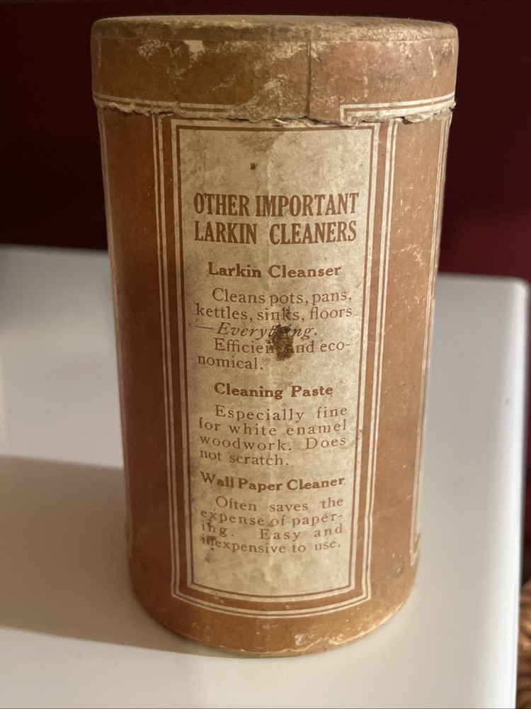 Larkin Carpet Soap Powder Cardboard Ad Container