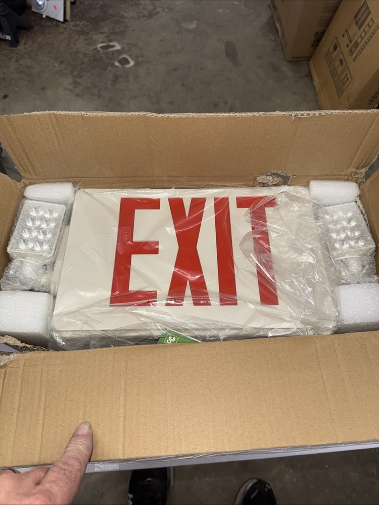 Freelicht Double Face Exit Led Combo Emergency Light 6 Pack