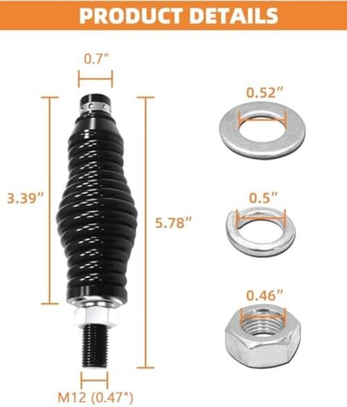 Whip Lights Spring Mounting Base, Quick Release Heavy-Duty Grooved Style