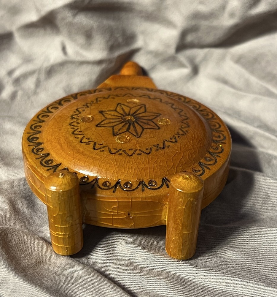 ANCIENT ARTIFACT ROMANIAN ANTIQUE HANDMADE COMPASS DESIGN ROMANIA ETCHED