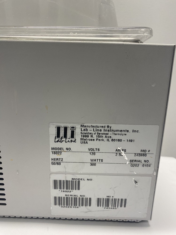 Lab-line Aquabath 18022 Heated Water Bath