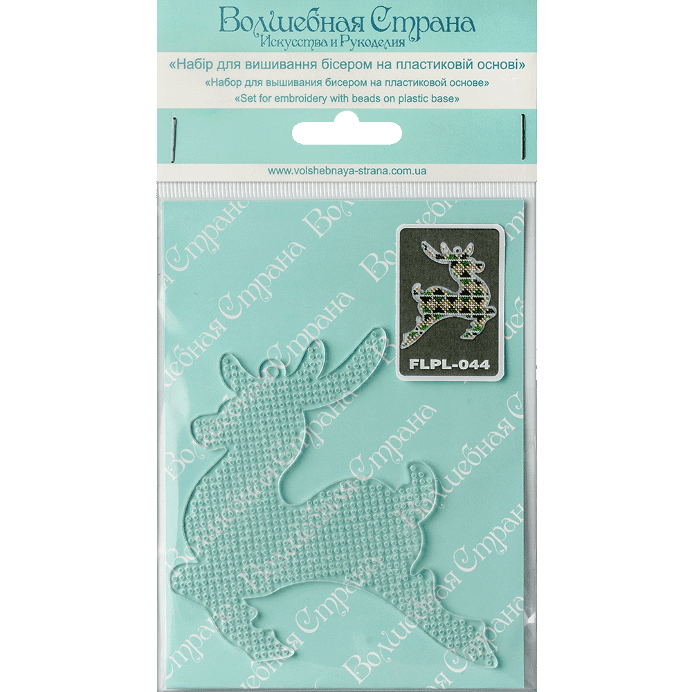 Wonderland Crafts Bead embroidery kit on a plastic base FLPL-044