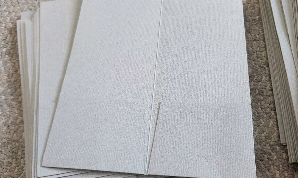 50 Gray Bi Folding Envelope Cards Holder