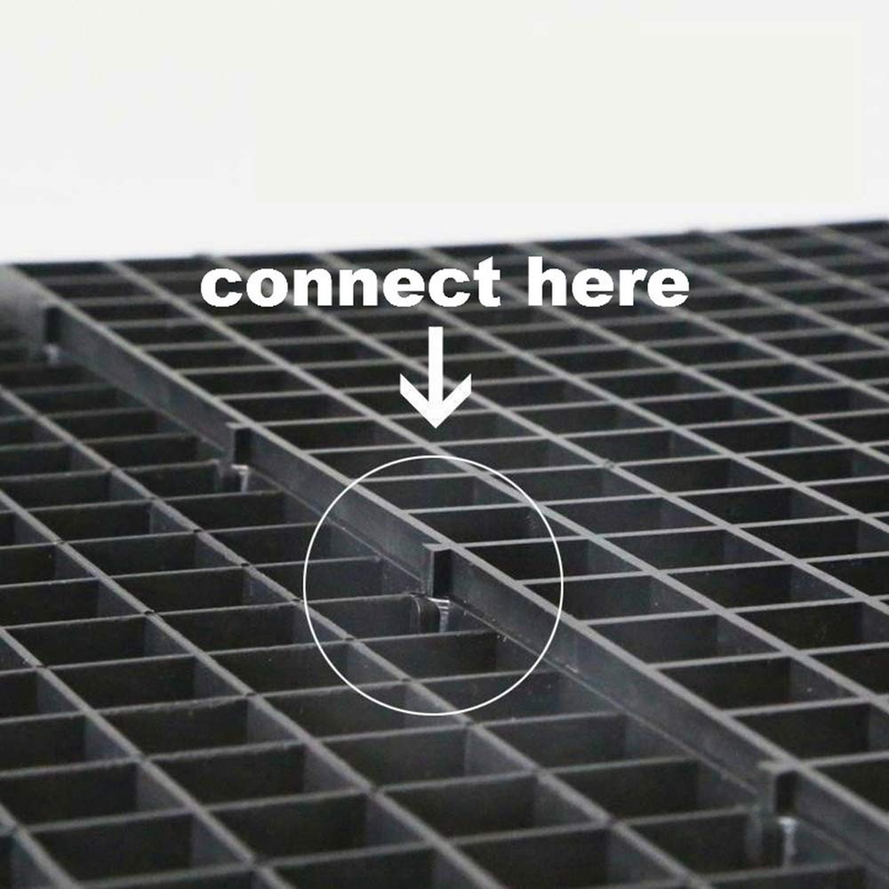 4 Pcs Aquarium Divider Tray Plastic Grid Aquarium Egg Crate Light Diffuser, F...