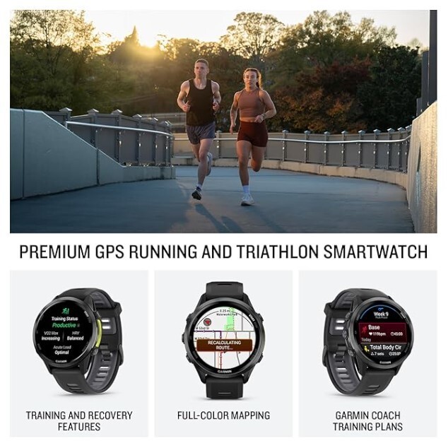 Garmin Forerunner 970 Premium Running GPS Smartwatch AMOLED | Wearable4U Bundle