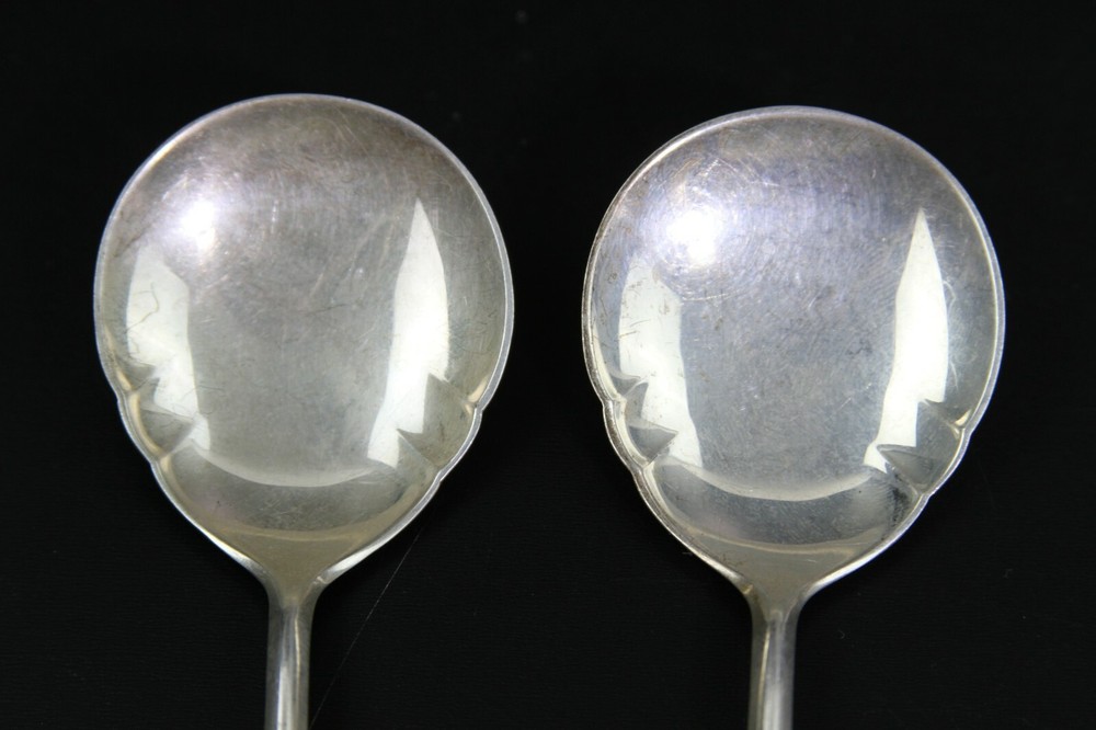 DAVID-ANDERSEN NORWAY 830 SILVER RADHUS PATTERN (5 PIECES) SPOONS & FORKS