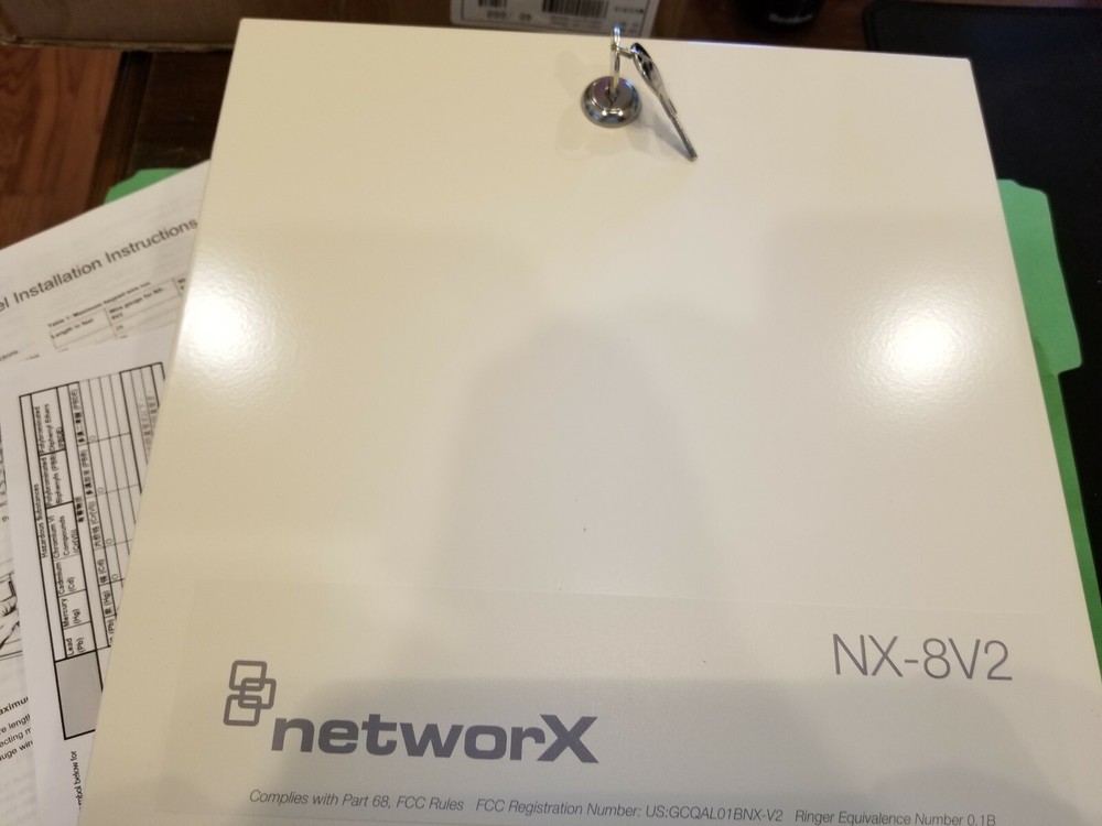 Interlogix GE Security NetworX NX-8 v2 Alarm Control Panel Board & Enclosure